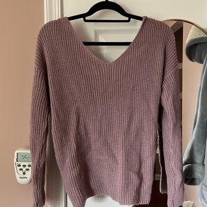 Light Purple Sweater (Tie in back)